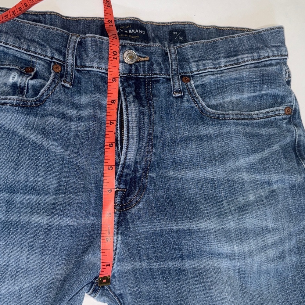 Lucky Brand Men’s Straight Blue Jeans Size 31x32 - Picture 3 of 12